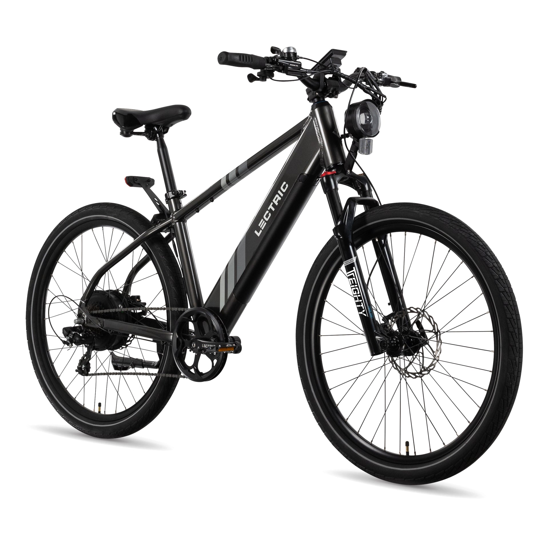 XPress 750 High-Step + FREE Rear Rack, Fenders, Elite Headlight Suspension Seat Post, Bike Lock, Mirrors ($439 Value)
