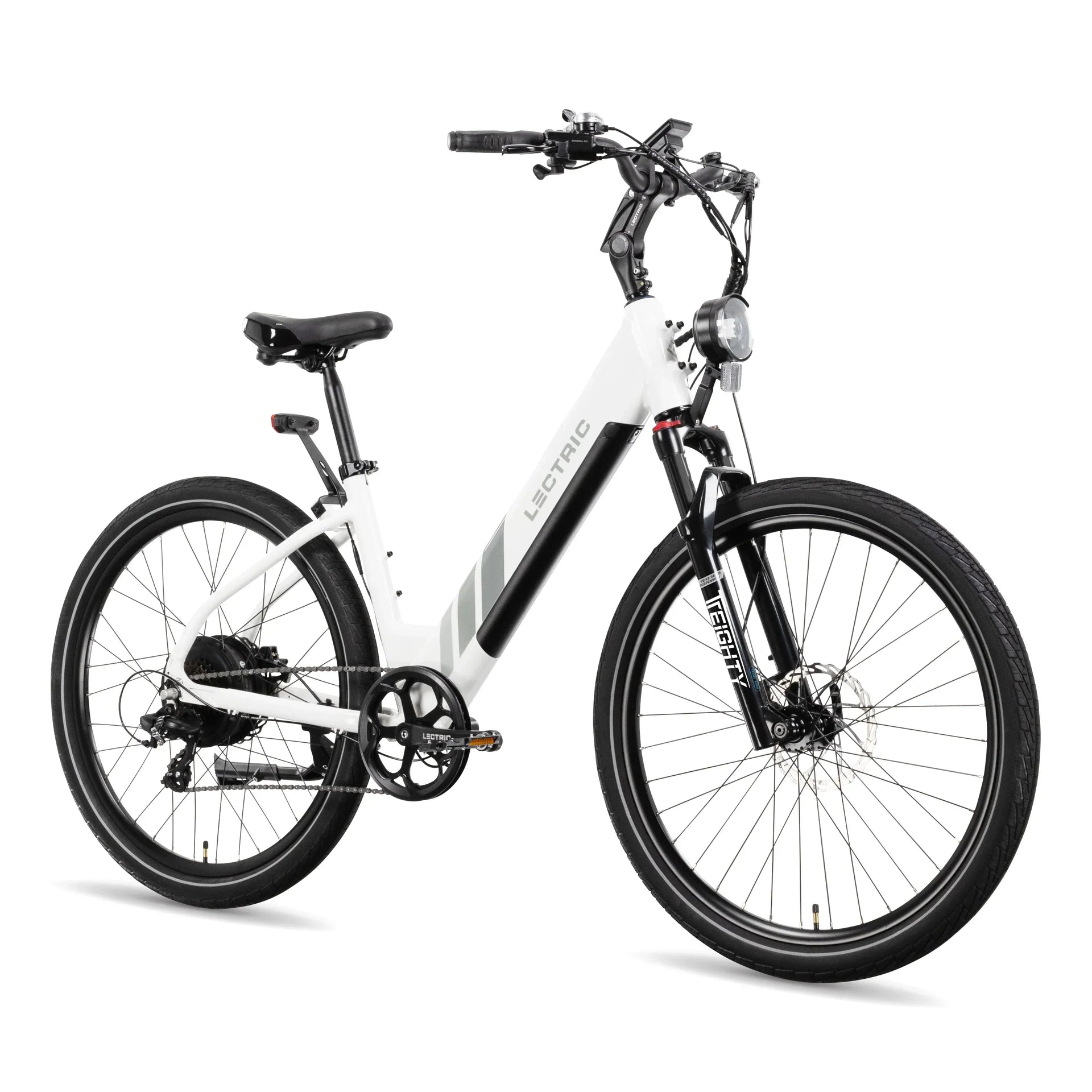 XPress 750 Step-Thru + FREE Rear Rack, Fenders, Elite Headlight Suspension Seat Post, Bike Lock, Mirrors ($439 Value)