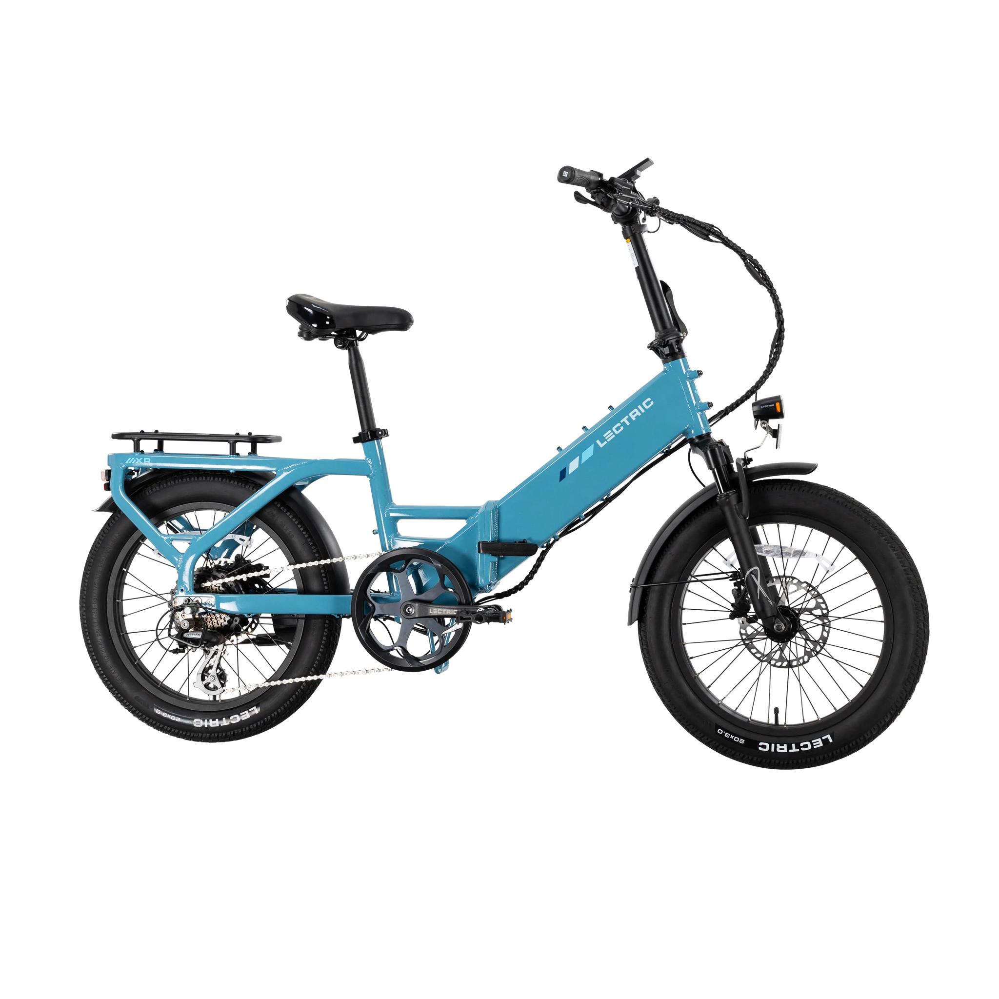 XP4 750 Step-Thru Raindrop Blue + FREE LevelUp Rack, Suspension Seat Post, Elite Headlight, Bike Lock, Phone Mount, Fast Charger ($514 Value)