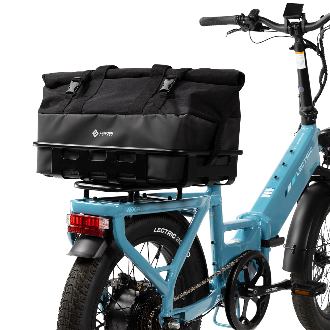 Large Roll Top Basket Bag