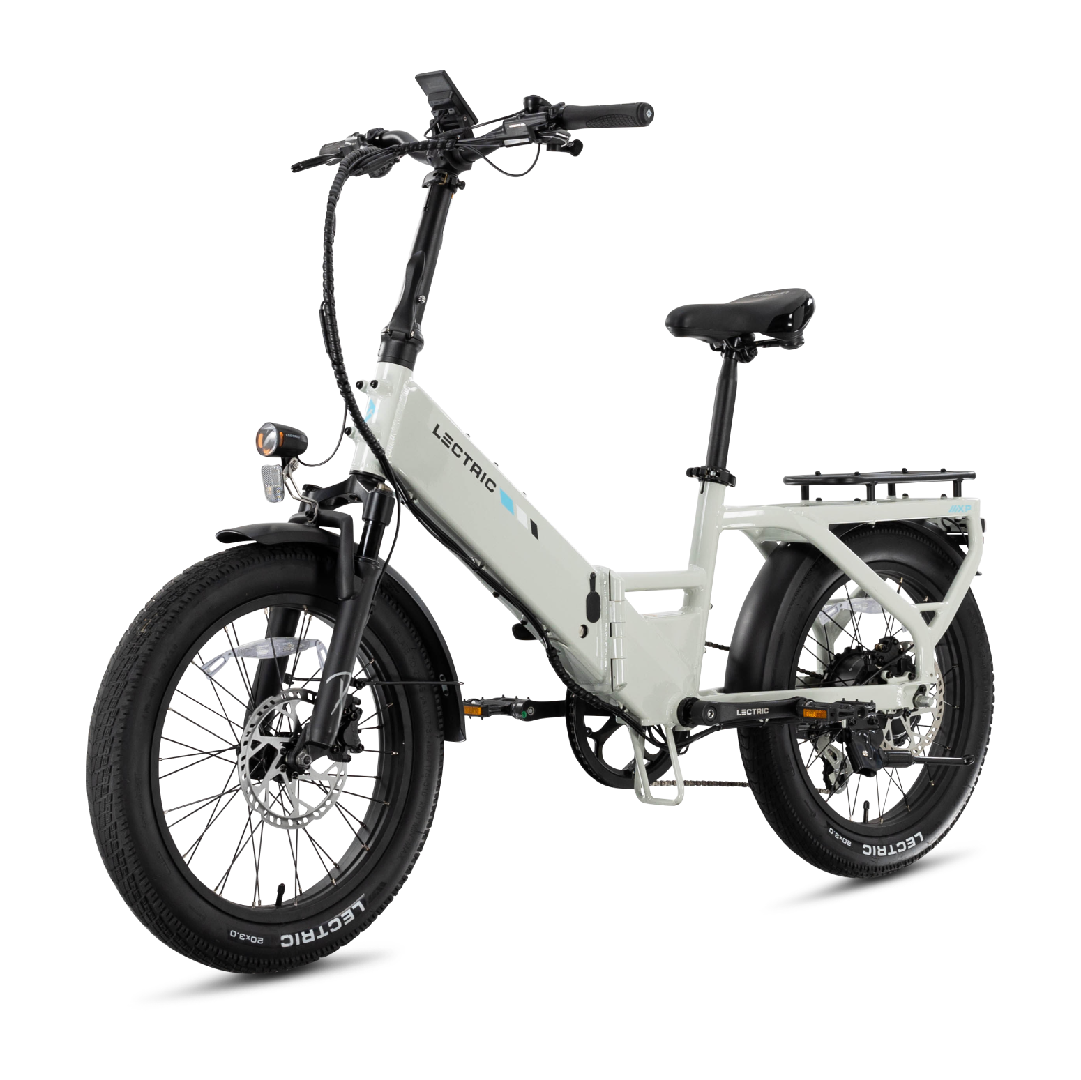XP4 750 Step-Thru Stratus White + FREE LevelUp Rack, Suspension Seat Post, Elite Headlight, Bike Lock, Phone Mount ($365 Value)