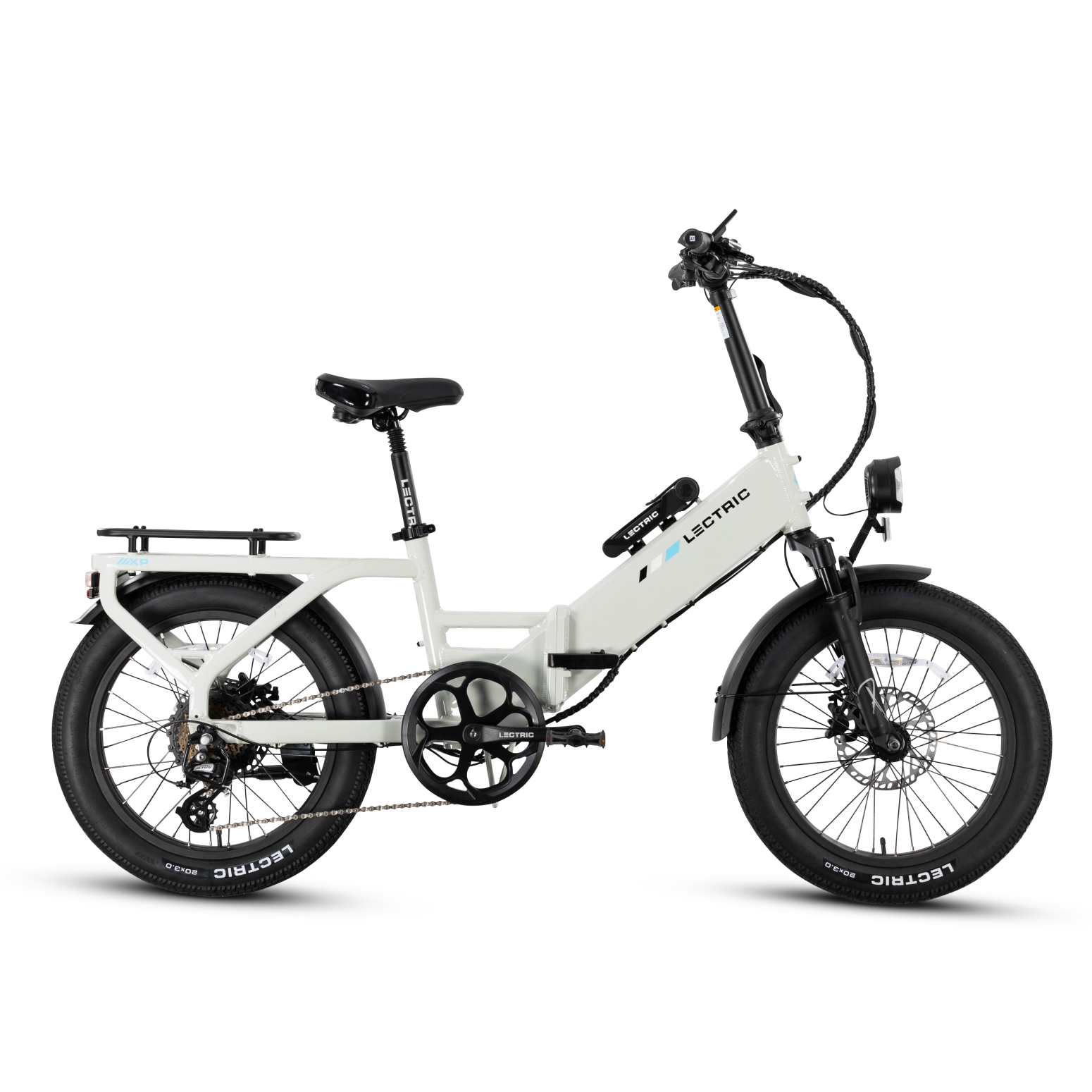 XP4 750 Step-Thru Stratus White + FREE LevelUp Rack, Suspension Seat Post, Elite Headlight, Bike Lock, Phone Mount ($365 Value)