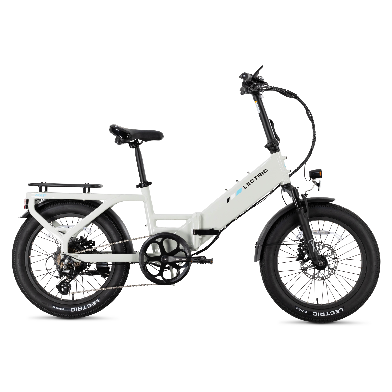 XP4 750 Step-Thru Stratus White + FREE LevelUp Rack, Suspension Seat Post, Elite Headlight, Bike Lock, Phone Mount ($365 Value)